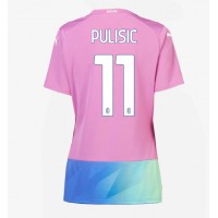 Fotbalové Dres AC Milan Christian Pulisic #11 Dámské Alternativní 2023-24 Krátký Rukáv